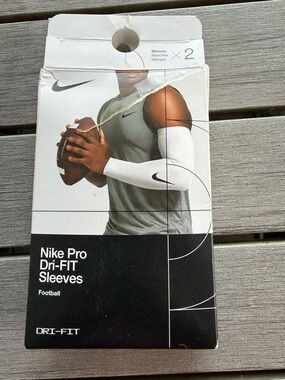 Nike Pro Dri-FIT Shivers Football Adult Unisex Black Pair (2) New Large/XL white